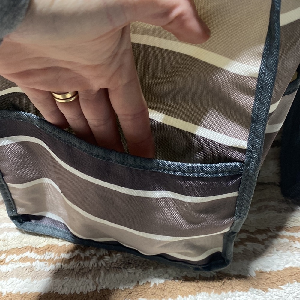 Geckobrands 8 Pocket Utility Tote Gray Beach Kids Multi-Use - Picture 6 of 12
